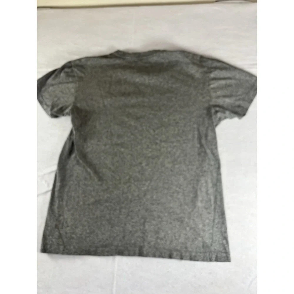 POLO Ralph Lauren Men's S Basic T Shirt 100% Cotton Gray‎ Heather V Neck EUC